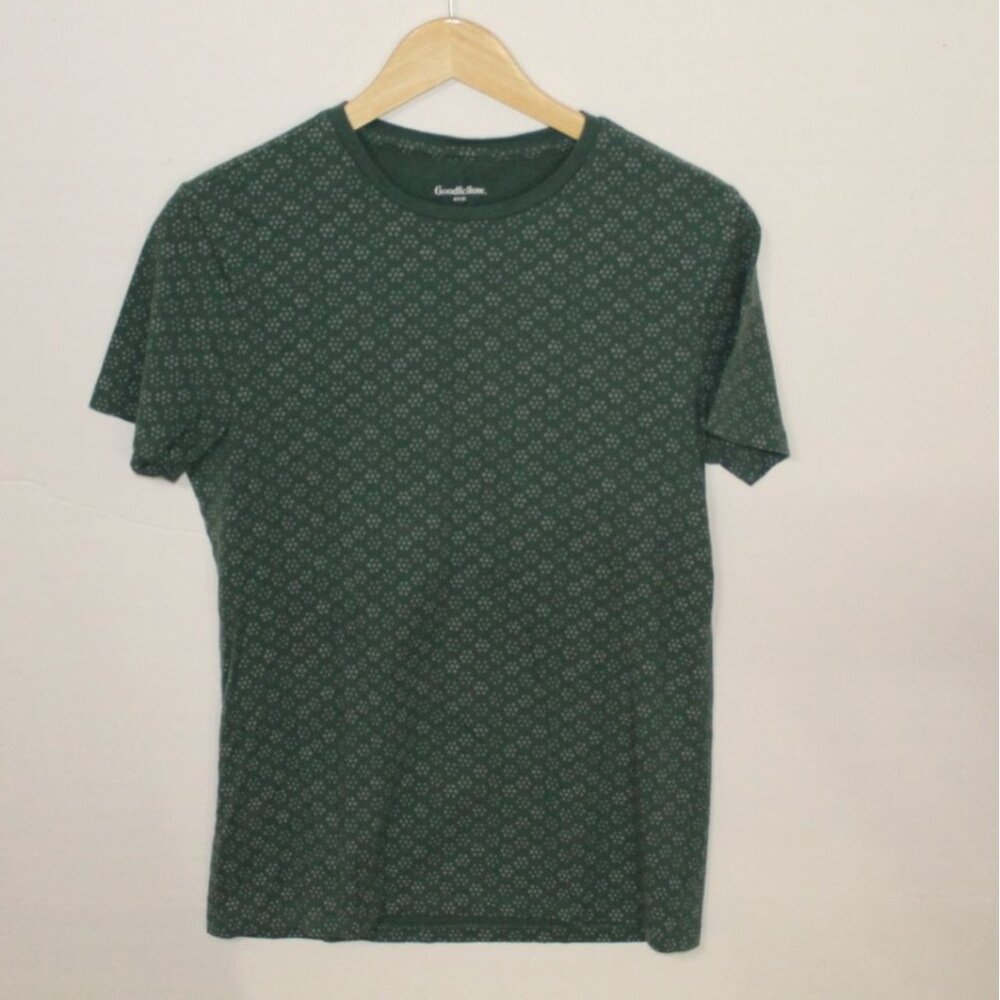 Goodfellow Men's‎ Standard T-shirt Green Patterned Size Small - Picture 3 of 16